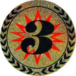 Жетон №4 (3 место, диаметр 50 мм, цвет голограмма)