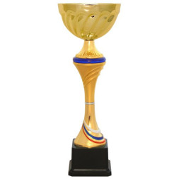 Кубок №4110 (Высота 30 см, цвет золото-синий, размер таблички 55x35 мм)
