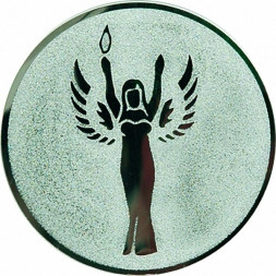 Жетон №51 (Ника, диаметр 50 мм, цвет серебро)