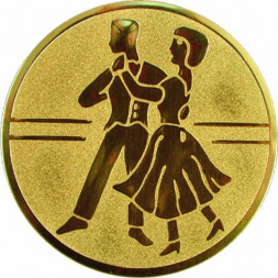 Жетон №70 (Танцы, диаметр 50 мм, цвет золото)