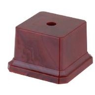 Цоколь BS 001/BR H (пластик коричневый, 60х60х50 мм)