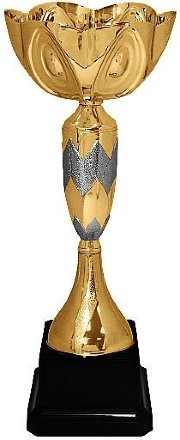 Кубок №432 (Высота 26 см, цвет золото-серебро, размер таблички 45x30 мм)