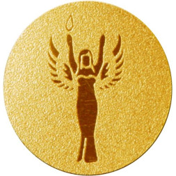 Жетон №90 (Ника, диаметр 25 мм, цвет золото)