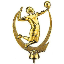 Фигурка №62 (Волейбол, высота 13 см, цвет золото, пластик)