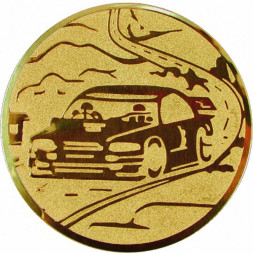 Жетон №61 (Автогонки, диаметр 25 мм, цвет золото)
