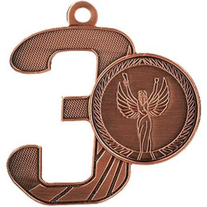 Медаль №935 (3 место, диаметр 52 мм, металл, цвет бронза. Место для вставок: лицевая диаметр 25 мм, обратная сторона размер по шаблону)