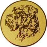 Жетон №68 (Выставки собак (собаководство), диаметр 50 мм, цвет золото)