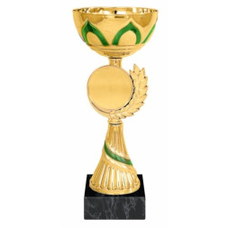 Кубок №131 (Высота 24 см, цвет золото-зелёный)