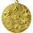 Медаль №107 (Выставки собак (собаководство), диаметр 50 мм, металл, цвет золото. Место для вставок: обратная сторона диаметр 45 мм)