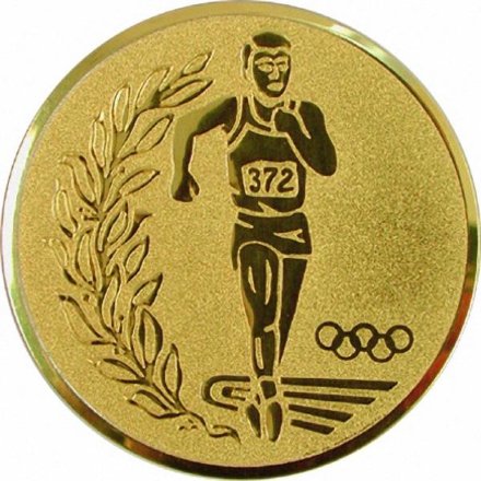 эмблема D1-A34/G бег (D-25мм)