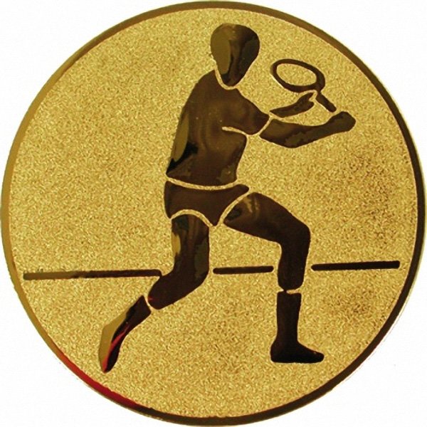 Эмблема D1-A43/G теннис мужчины (D-25 мм)