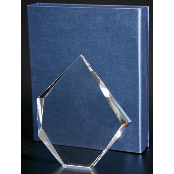 Награда стеклянная (сувенир) C036 195х160мм (30) футляр в комплекте