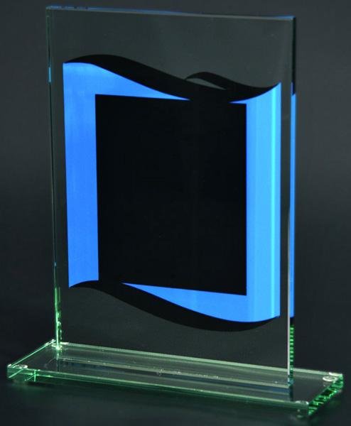 Награда стеклянная (сувенир) 17см (8) 80801/BL