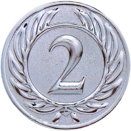 Эмблема D1-A37/S 2 место (D-25 мм)