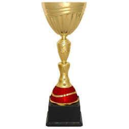 Кубок №4123 (Высота 33 см, цвет золото-красный, размер таблички 80x40 мм)
