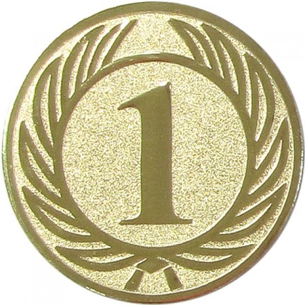 эмблема D1-A36/G (1 место) (D-25 мм)