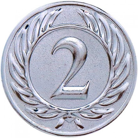эмблема D1-A37/S (2 место) (D-25 мм)