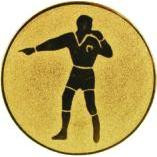 Жетон №637 (Футбольный судья, диаметр 50 мм, цвет золото)