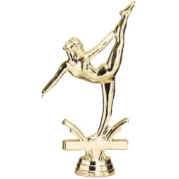Фигурка №969 (Художественная гимнастика, Женщины, высота 15 см, цвет золото, пластик)