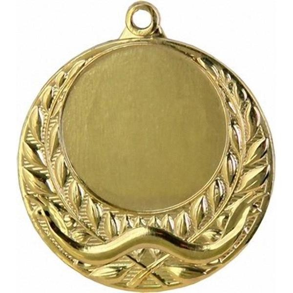 Медаль №9 (Диаметр 40 мм, металл, цвет золото. Место для вставок: лицевая диаметр 25 мм, обратная сторона диаметр 35 мм)