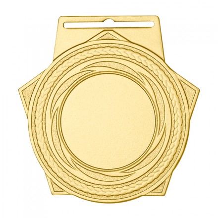 Медаль MZP 504-55/GM (50х55 мм, D-25 мм,  s-2 мм)