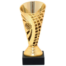 Кубок №5108 (Футбол, высота 14 см, цвет золото, размер таблички 45x15 мм)