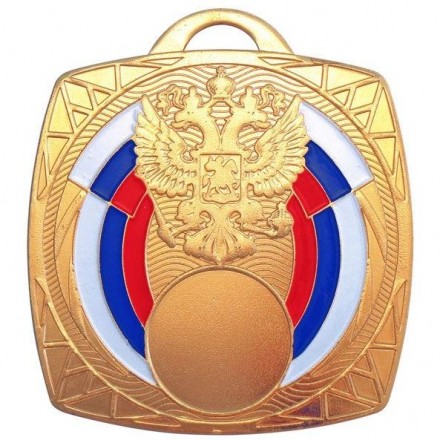 Медаль MZ 35-70/G (70х70 мм, D-25 мм, s-2,5 мм)