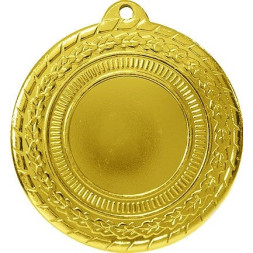 Медаль №183 (Диаметр 50 мм, металл, цвет золото. Место для вставок: лицевая диаметр 25 мм, обратная сторона диаметр 45 мм)