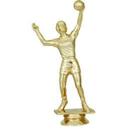 Фигурка №833 (Волейбол, Женщины, высота 15 см, цвет золото, пластик)