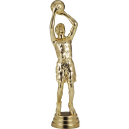 Фигурка №976 (Баскетбол, высота 15 см, цвет золото, пластик)