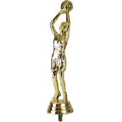 Фигурка №1021 (Баскетбол, Женщины, высота 15 см, цвет золото, пластик)