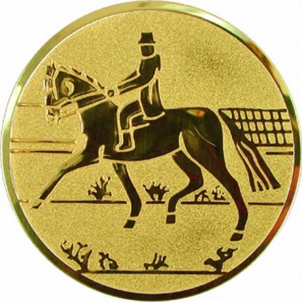 эмблема D1-A73/G конный спорт (D-25мм)