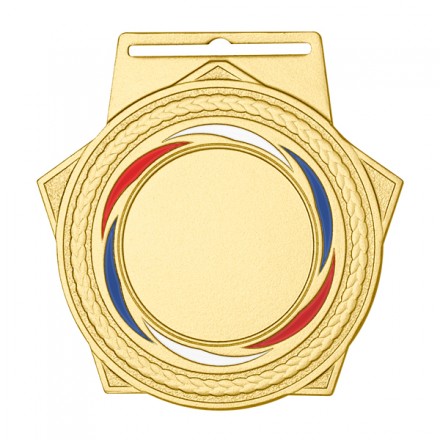 Медаль MZP 505-55/GM (50х55 мм, D-25 мм,  s-2 мм)
