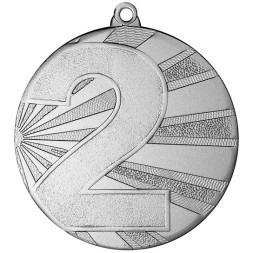 Медаль №2496 (2 место, диаметр 45 мм, металл, цвет серебро. Место для вставок: обратная сторона диаметр 41 мм)