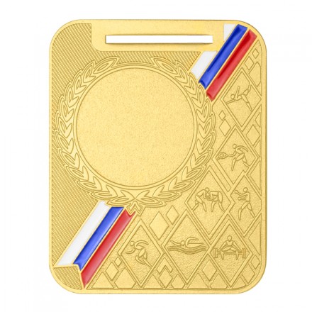 Медаль MZP 550-65/GM (65х48 мм, D-25 мм, s-3 мм) сталь