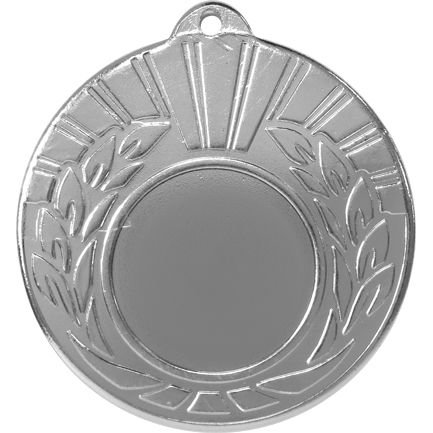 Медаль №179 (Диаметр 50 мм, металл, цвет серебро. Место для вставок: лицевая диаметр 25 мм, обратная сторона диаметр 45 мм)