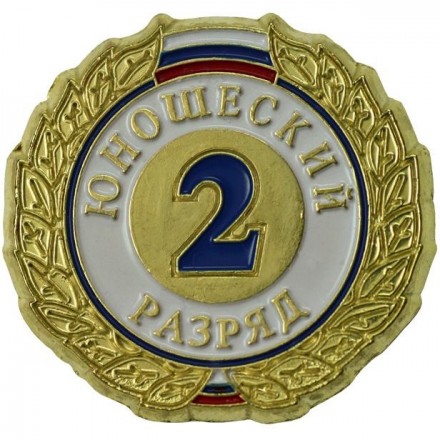 Значок второй юношеский разряд ZRJ-II