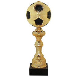 Кубок №301 (Футбол, высота 25 см, цвет золото-чёрный, размер таблички 60x15 мм)