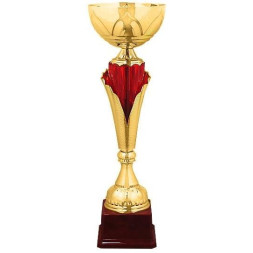 Кубок №330 (Высота 42 см, цвет золото-красный, размер таблички 80x40 мм)