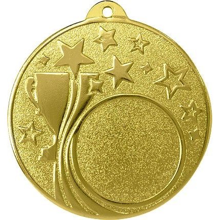 Медаль №181 (Диаметр 50 мм, металл, цвет золото. Место для вставок: лицевая диаметр 25 мм, обратная сторона диаметр 45 мм)