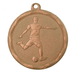 Медаль №1276 (Футбол, диаметр 50 мм, металл, цвет бронза. Место для вставок: обратная сторона диаметр 45 мм)