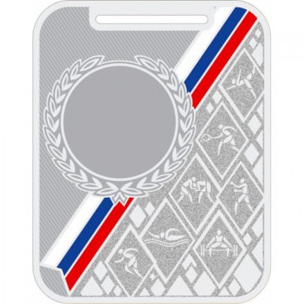 Медаль MZP 550-65/SM (65х48мм, D-25мм, s-3мм) сталь
