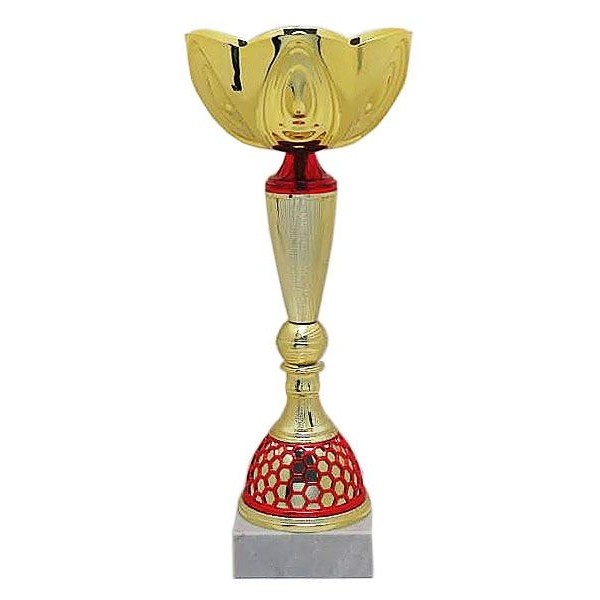 Кубок №4899 (Высота 28 см, цвет золото-красный, размер таблички 55x25 мм)
