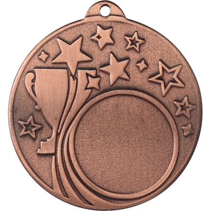 Медаль №181 (Диаметр 50 мм, металл, цвет бронза. Место для вставок: лицевая диаметр 25 мм, обратная сторона диаметр 45 мм)