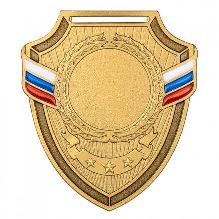 Медаль MZP 557-65/GM (56х65мм, D-25мм, s-2мм) сталь
