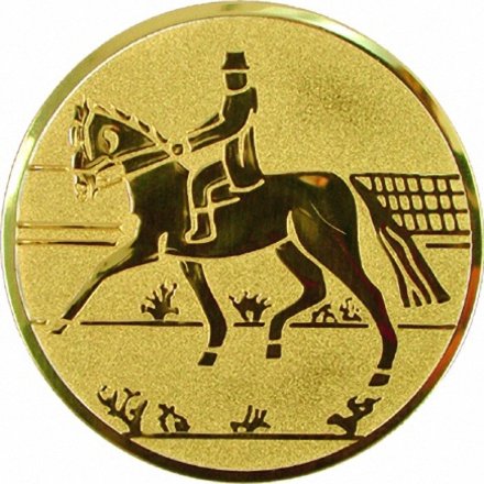 эмблема D1-A73/G конный спорт (D-25мм)