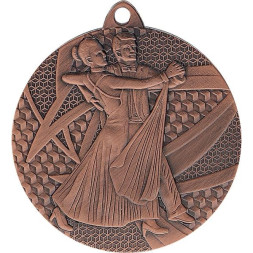 Медаль №931 (Танцы, диаметр 50 мм, металл, цвет бронза. Место для вставок: обратная сторона диаметр 45 мм)