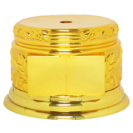 Цоколь BS 002/S C (пластик серебро, D-120 мм, Н-100 мм)