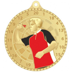 Медаль №3673 (Дартс, диаметр 55 мм, металл)