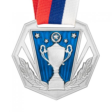 Медаль MZP 569-60/SM с лентой (D-60мм, s-2мм) сталь